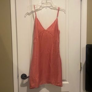 Pink spaghetti strap dress